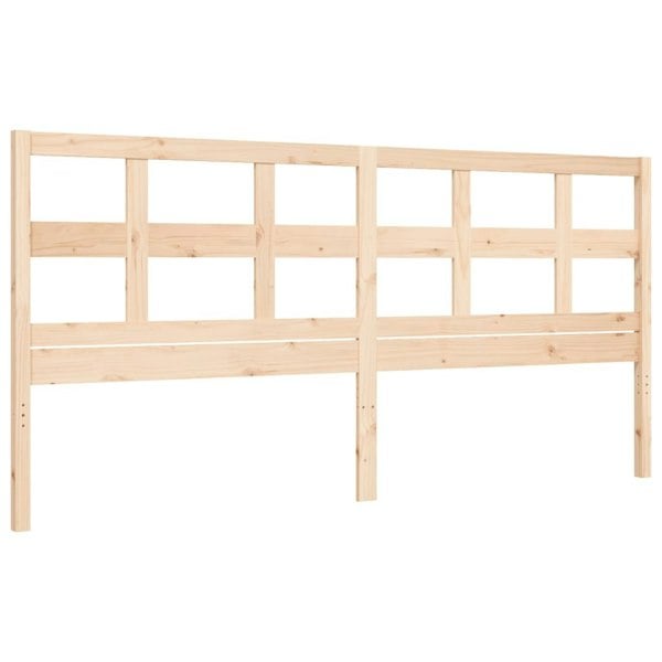 Berkfield Bed Frame with Headboard 200x200 cm Solid Wood