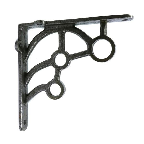 Pair of Antique Cast Iron Beverley Shelf Brackets - 150mm x 150mm