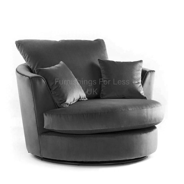 Brooklyn Plush Velvet Swivel Chair - 7