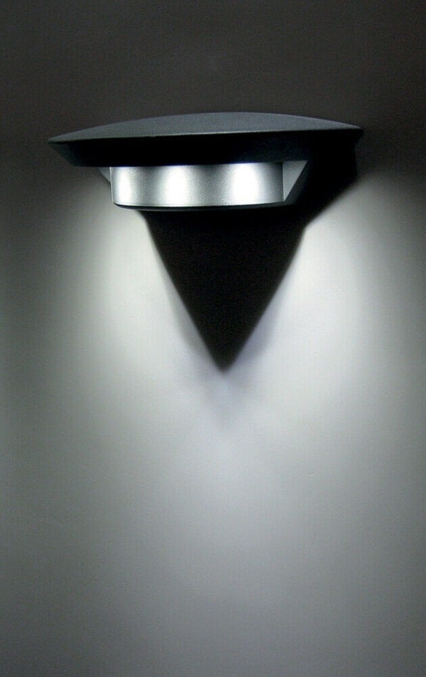 Outdoor IP54 Wall Light Sconce Graphite Finish LED 7W Bulb Outside External Loops