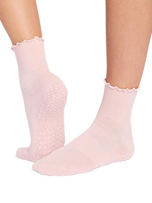 Tavi Aria Grip Socks - Ruffle Fleur