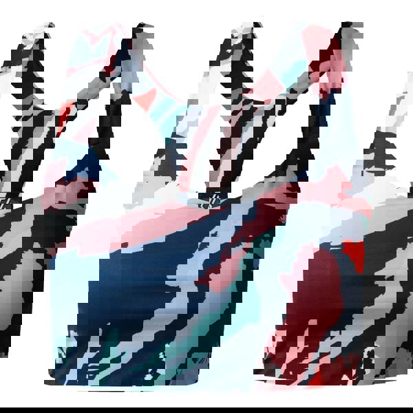 Dare 2B Womens/Ladies Marble Swirl Sports Bra - Light Pink/White/Navy