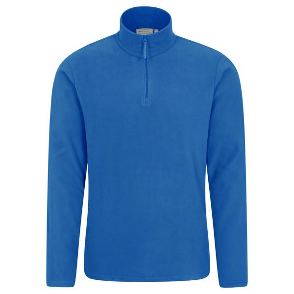 Mountain Warehouse Mens Camber II Half Zip Fleece Top - Blue - 