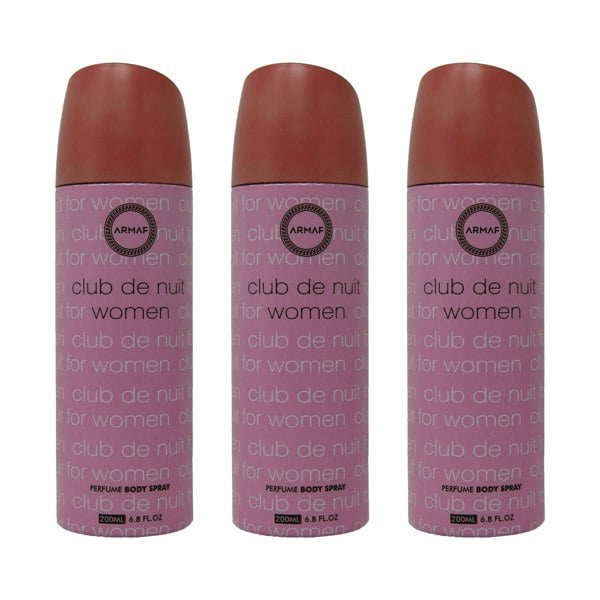 ARMAF Club De Nuit Woman Body Spray 200ml, Pack of 3