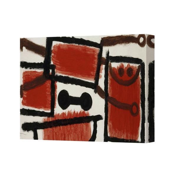 Benjamin Tate Design Abstract Red And Black Canvas Art Print Modern Wall Decor