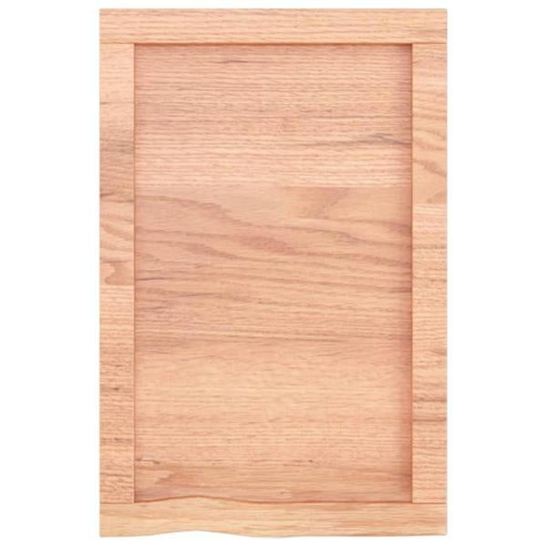 Berkfield Bathroom Countertop Light Brown 40x60x4 cm Treated Solid Wood