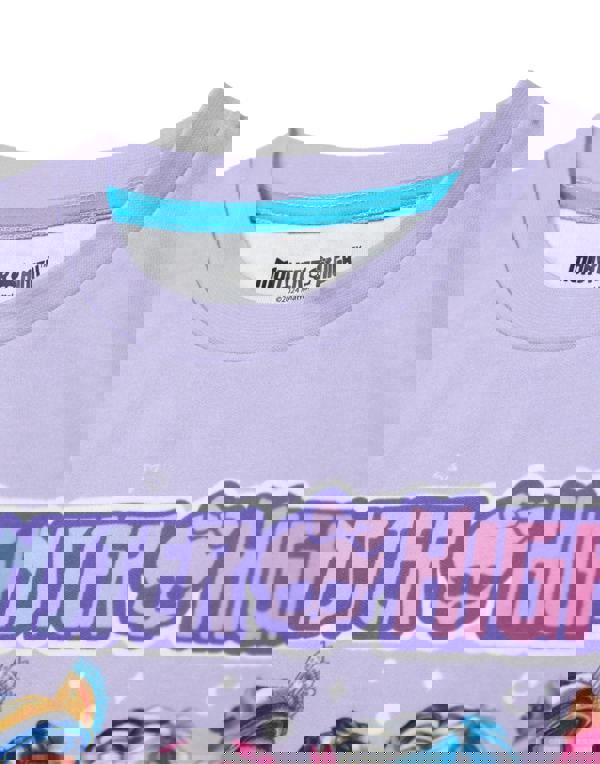 Monster High Girls Purple Character Group Short Sleeve Long Leg Pyjama Set