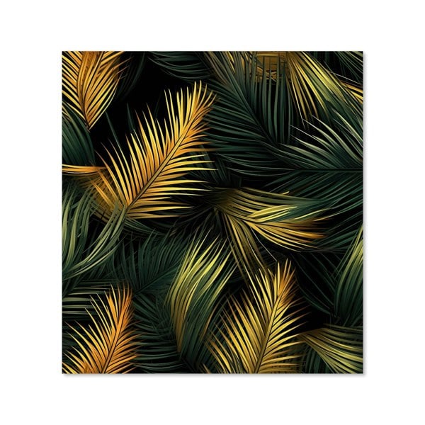 Warren Reed - Designer Golden Palm Leaves Kitchen Splashback