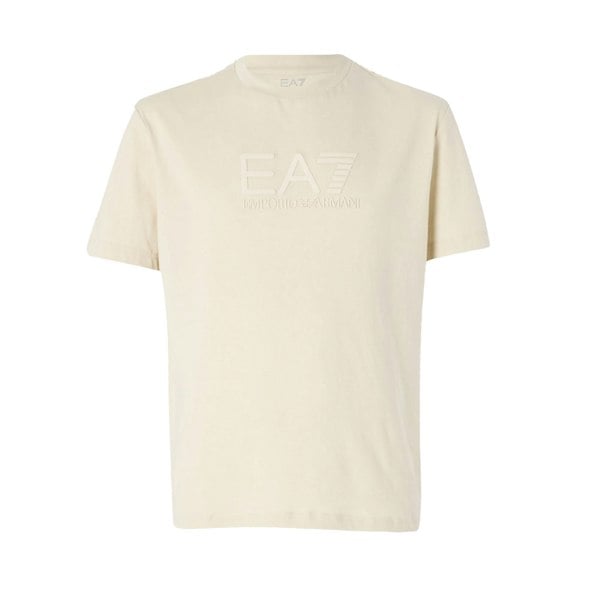 Emporio Armani EA7 EA7 Emporio Armani Visibility Tonal Logo T-Shirt Almond Milk