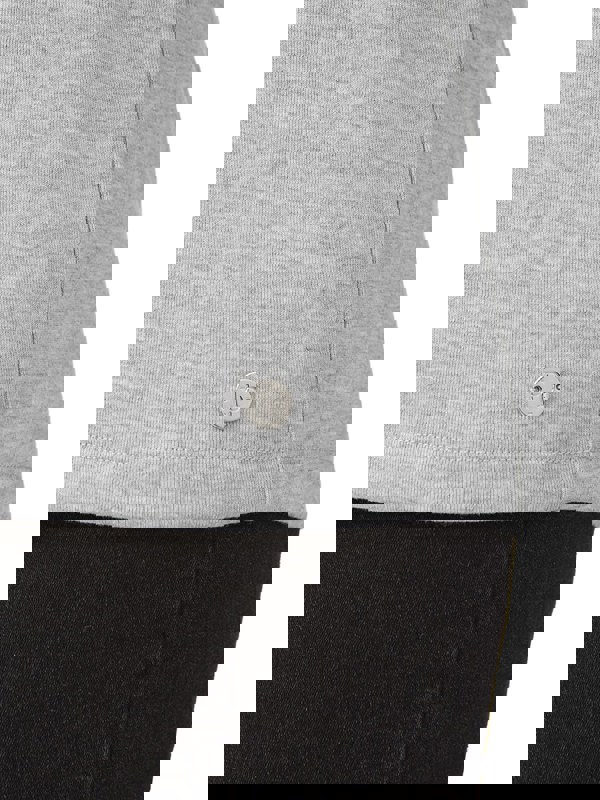 PennyPlain High Back V-neck Top - Silver