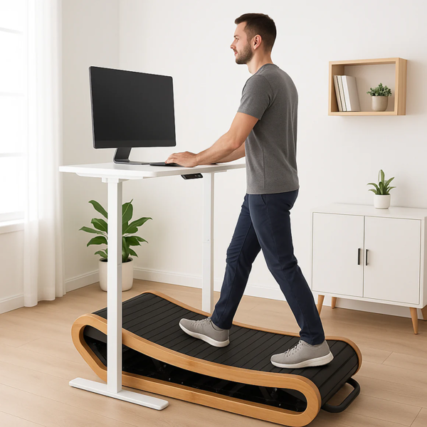 Body Revolution Curved Treadmill – Light Oak