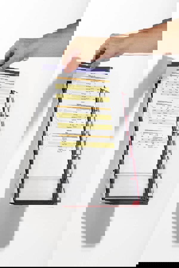 Durable SHERPA WALL 10 Display Panel Document Split Flap Index | A4 Colour Coded