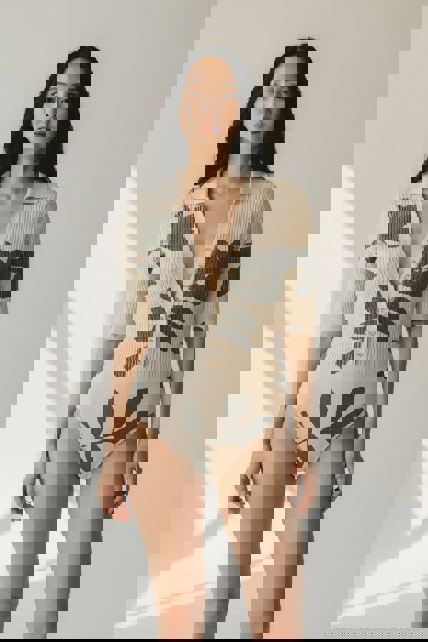 Jacquemus Le Body Yauco Print Beige Black