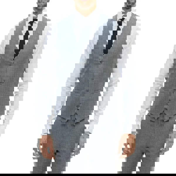 TruClothing IM33 - Men's 3 Piece Blue Tailored Fit Suit