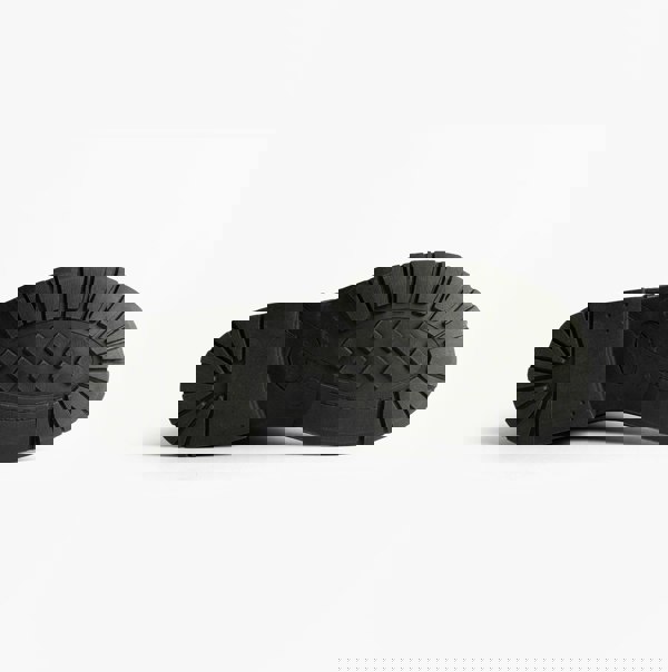 Cipriata ANDREANA Womens Faux Fur Fold Down Biker Boots Black