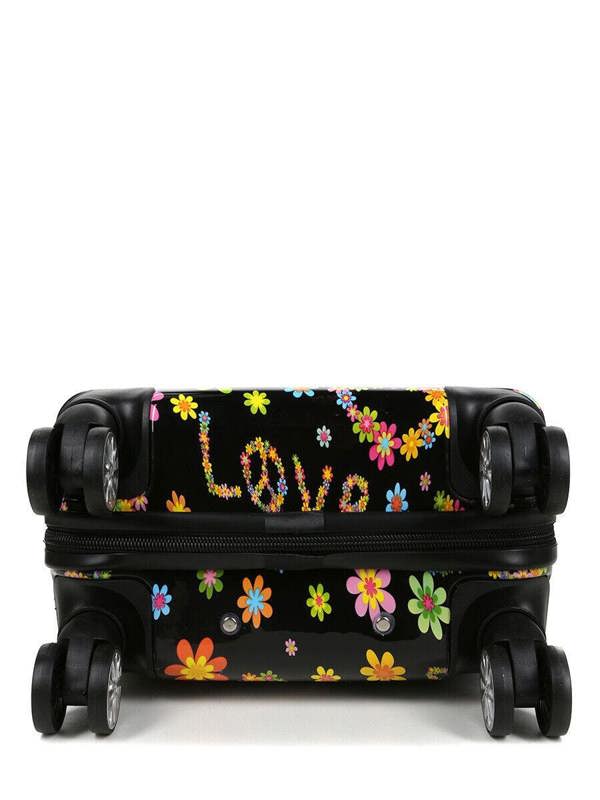 Snowball Hard Shell Printed Dual 4 Wheel Luggage Suitcase