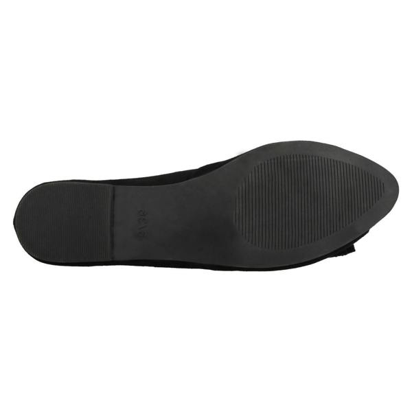 Spot On Ladies Spot On Peep Toe Ballerinas