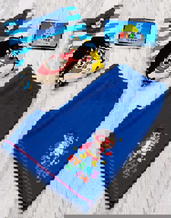 Ryans World Boys Blue Ryan'S World Short Sleeve Short Leg Pyjama Set