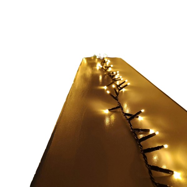 Samuel Alexander 1000 LED 25m Indoor Outdoor Christmas Multi Function Mains Operated String Lights with Timer in Vintage Gold
