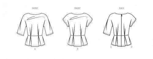 New Look Sewing Pattern 6753, Tops for Women, 6-8-10-12-14-16 - Easy