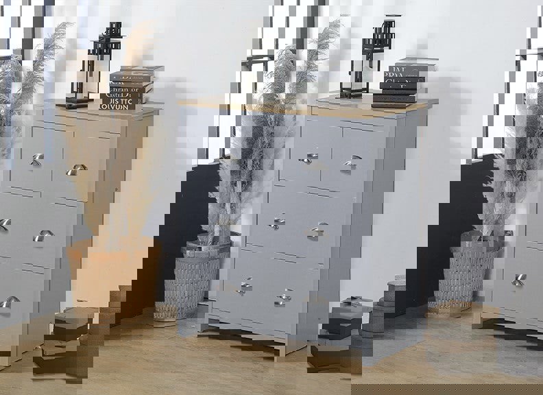 Comfy Living Derby Wooden 4-Drawer Chest - Spacious & Elegant Storage Solution for Your Home