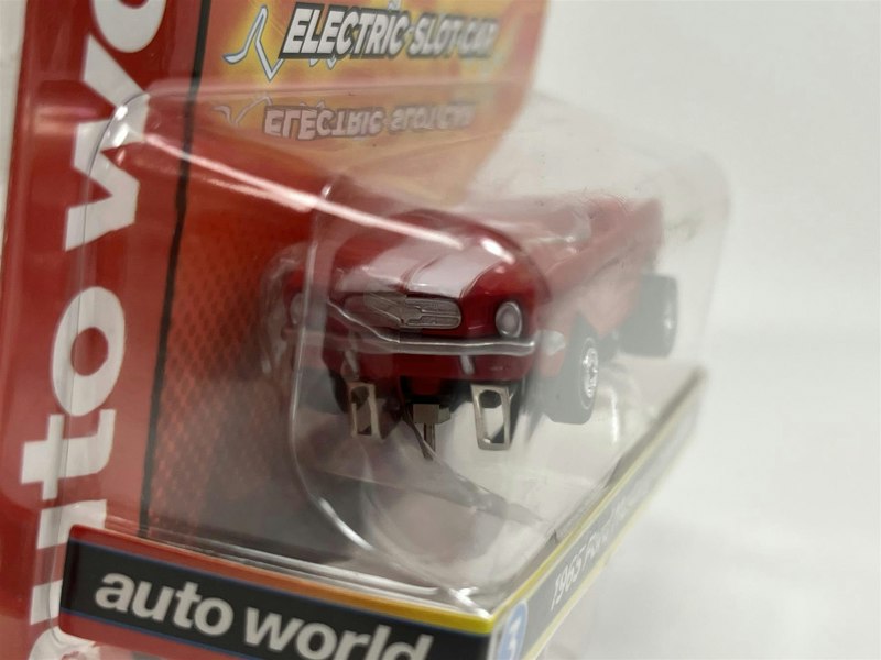 Auto World Slot Cars 1965 Ford Mustang Convertible Red Thunderjet Ultra G HO Slot Car SC367-3