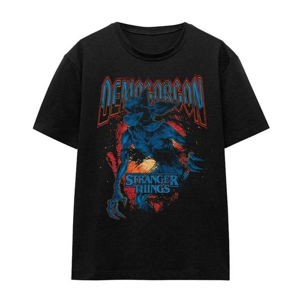 Stranger Things Womens/Ladies Demogorgon Band T-Shirt - Black