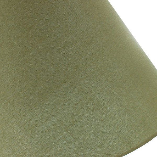 12" Olive Green Cotton Coolie Lampshade Suitable for Table Lamp or Pendant Image 4