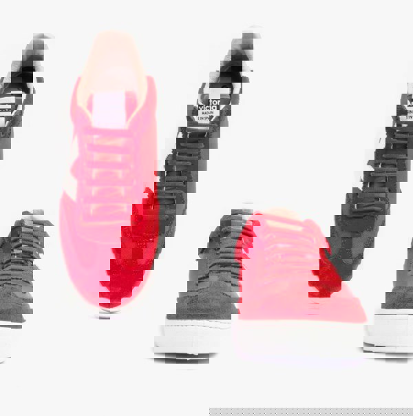 Victoria BERLIN SPLIT LEATHER & NYLON Womens Trainers Rojo