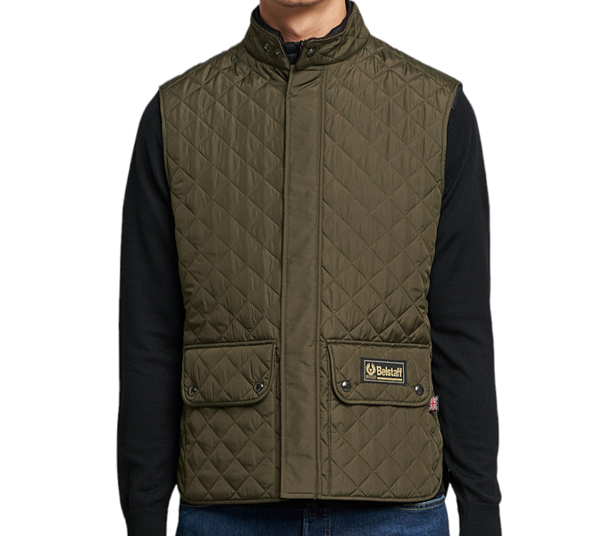 Belstaff Heritage Waistcoat Gilet Jacket - Faded Olive