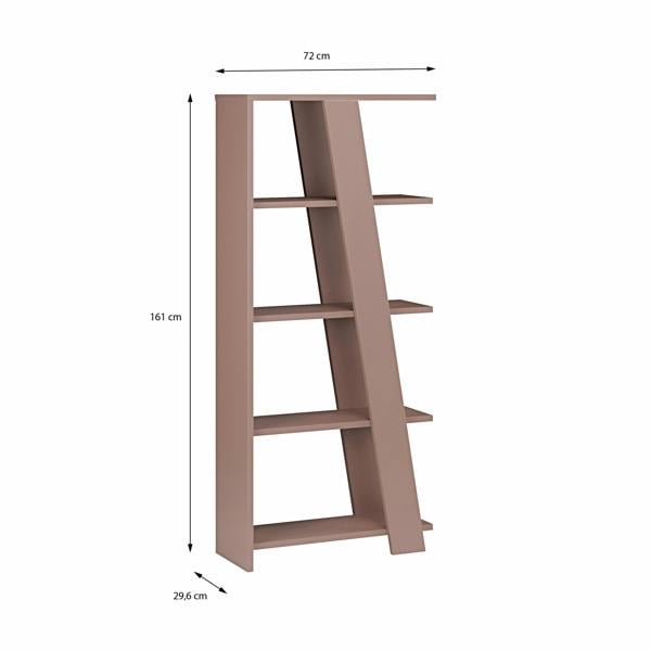 Furniture To Go Natta 5-Tier Shelving Unit in Teracotta