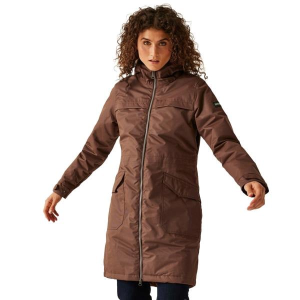 Regatta Womens/Ladies Romine II Waterproof Jacket - Dark Brown/Black - 