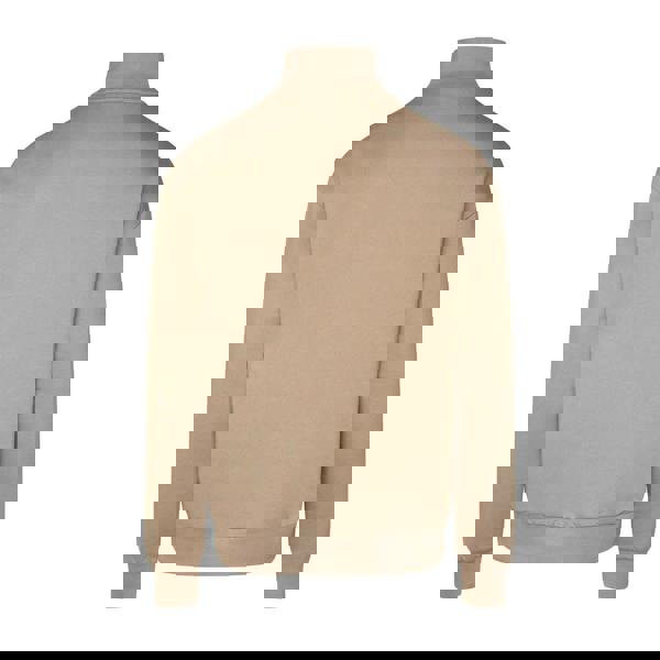 Hugo Mens Neeler Quarter Zip Sweatshirt - Beige - 