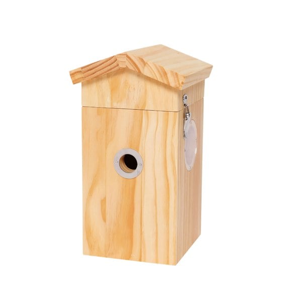 Callow Retail Pine smart bird house and Camera with Solar Panel