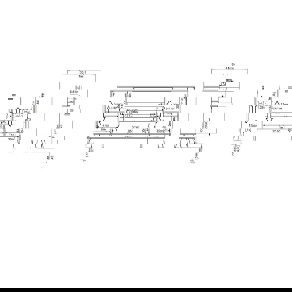 Furniture To Go Ikast Sideboard 4 Doors + 1 Drawer in Jackson Hickory and White