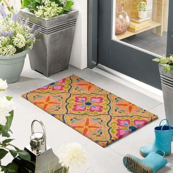 The Rugs Outdoor Bright Tile Coir Insert (23x53cm)