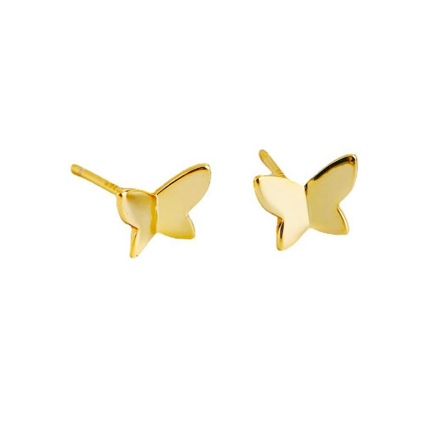 Gold Trip Butterfly Stud Earrings