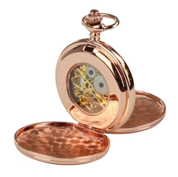 TruClothing Classic Mechanical Pocket Watch Peaky Blinders Vintage Skeleton Automatic