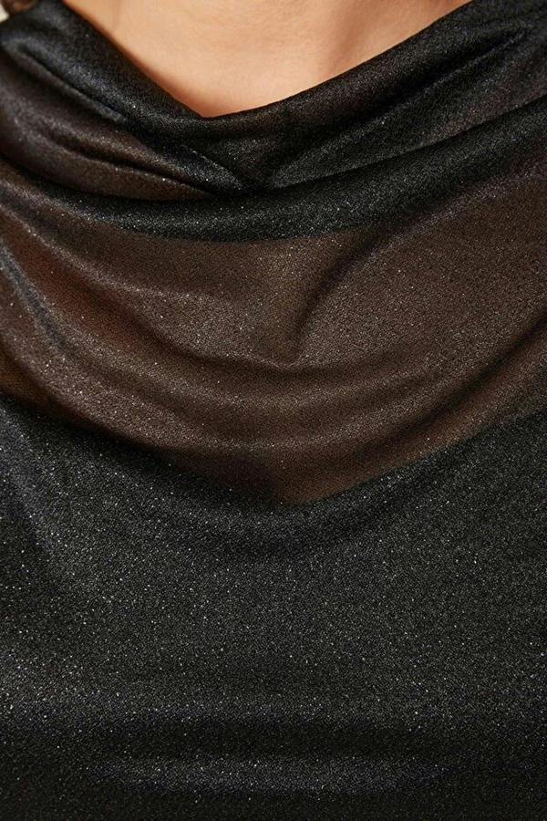 WOVCOR Skater Glitter Mini Knitted Dress