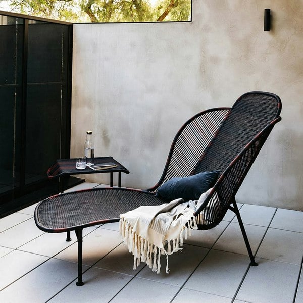 Weilai Concept Kaczynski Metal Garden Chair, Outdoor Lounge Chair