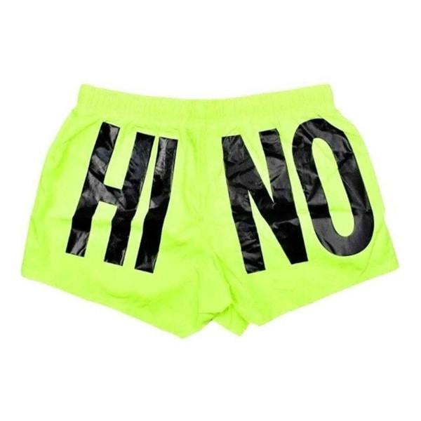 Moschino Mens Logo Swim Shorts - Bright Yellow - 