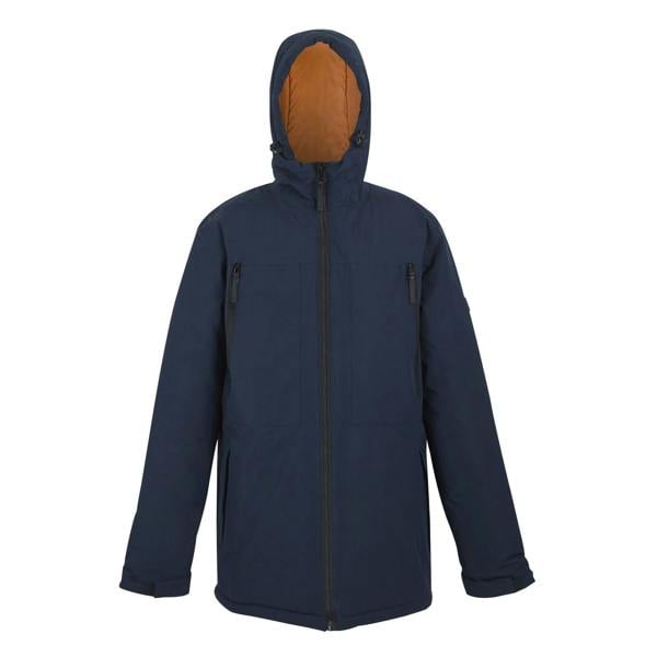 Regatta Mens Larrick II Waterproof Insulated Jacket - Navy/Fox - 