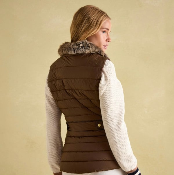 Joules BECKLEY Womens Gilet Chestnut