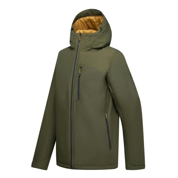 Regatta Mens Allston Waterproof Jacket - Dark Khaki/Wood Brown - 