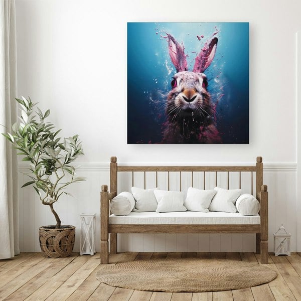 Warren Reed Rabbit Face Splashart Canvas