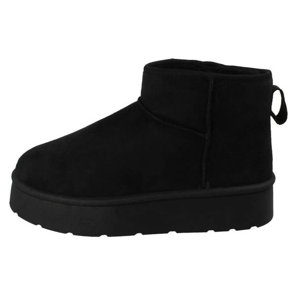 Spot On Ladies Spot On Wide Fit Ankle Boot Slippers F4472