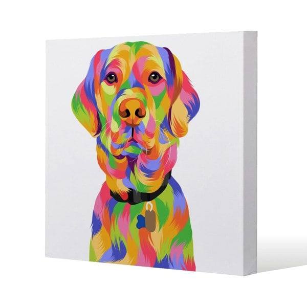 Benjamin Tate Design Amazing Illustration Pop Art Slim Style Canvas Print  50x50cm , 15mm Slim Real wood.