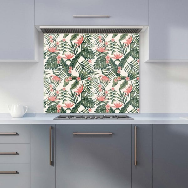 Warren Reed - Designer Dark Tropical Green Leaves Kitchen Splashback