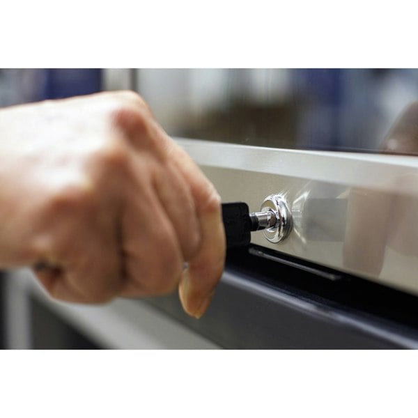50L Worktop Wine Beer Drinks Fridge Cooler - STEEL & GLASS LED 64x 330ml Cans - LoopsDirect