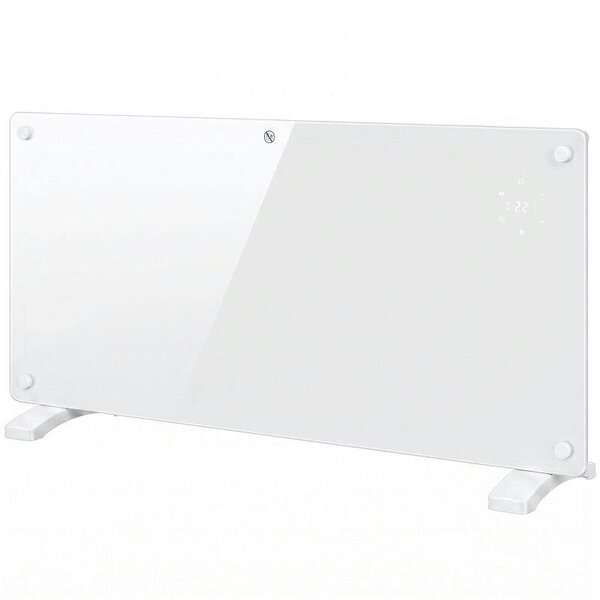 Smart Panel Heater Wall Mounted Freestanding, Electric Heater with Weekly Timer, Open Window & Anti-Frost, 2000W, White